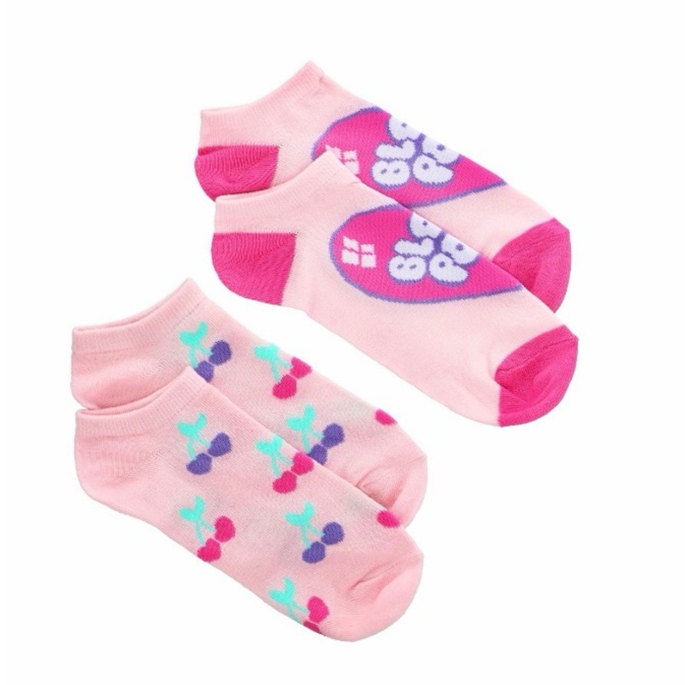 BLOW POP PINK Socks SIZE 5-9.5 Adult 2 pairs